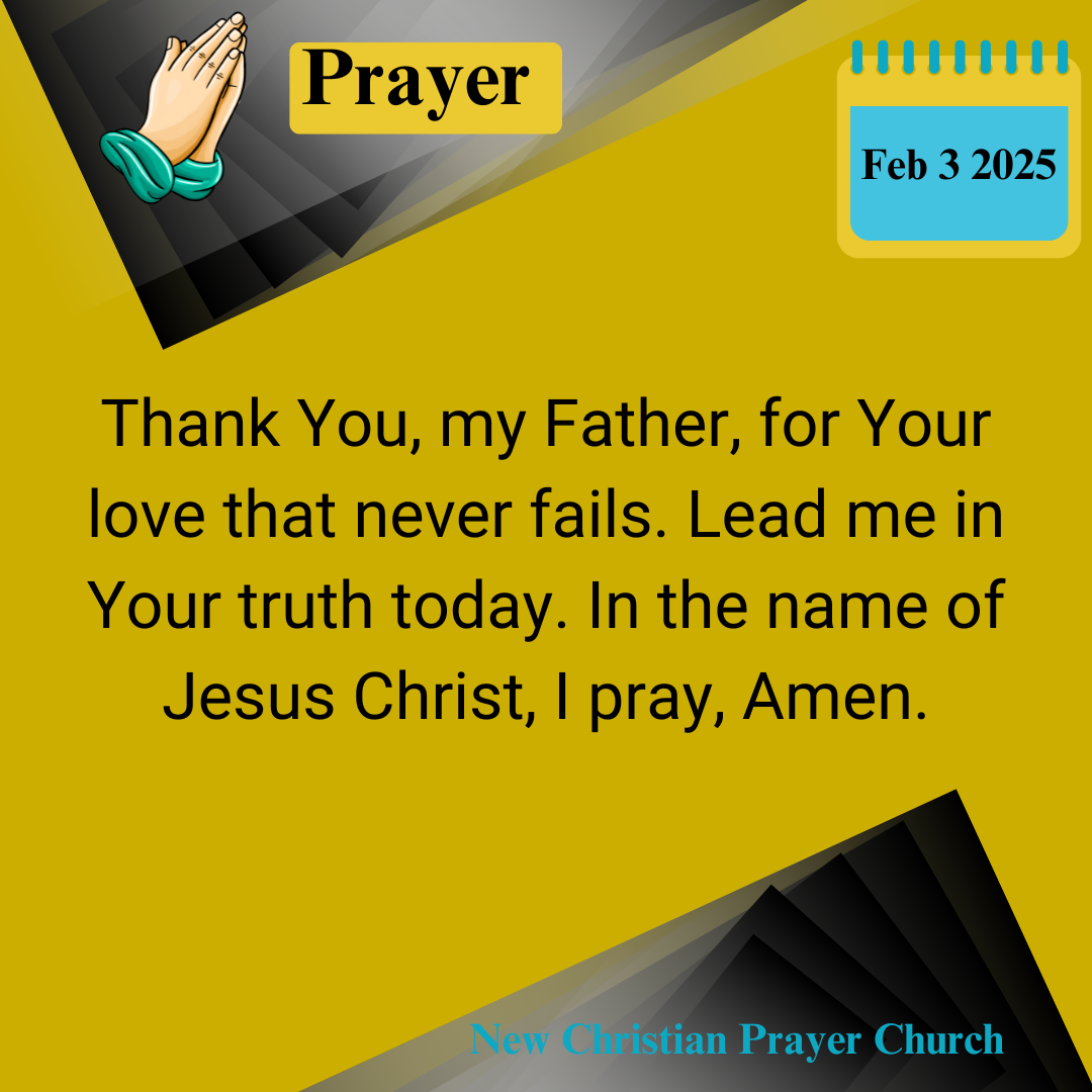 Today’s Prayer – February 3