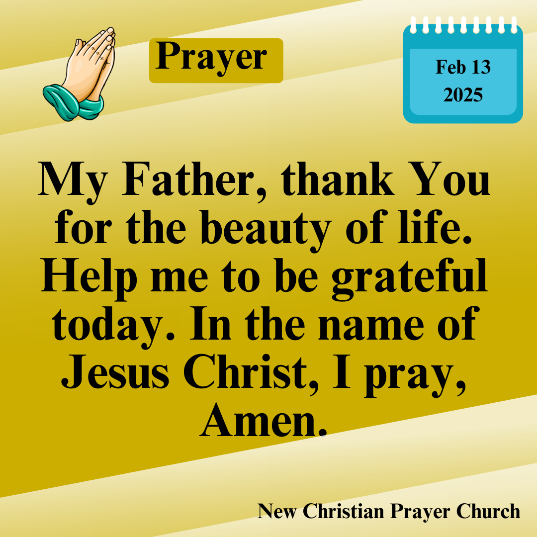 Today’s Prayer – February 13