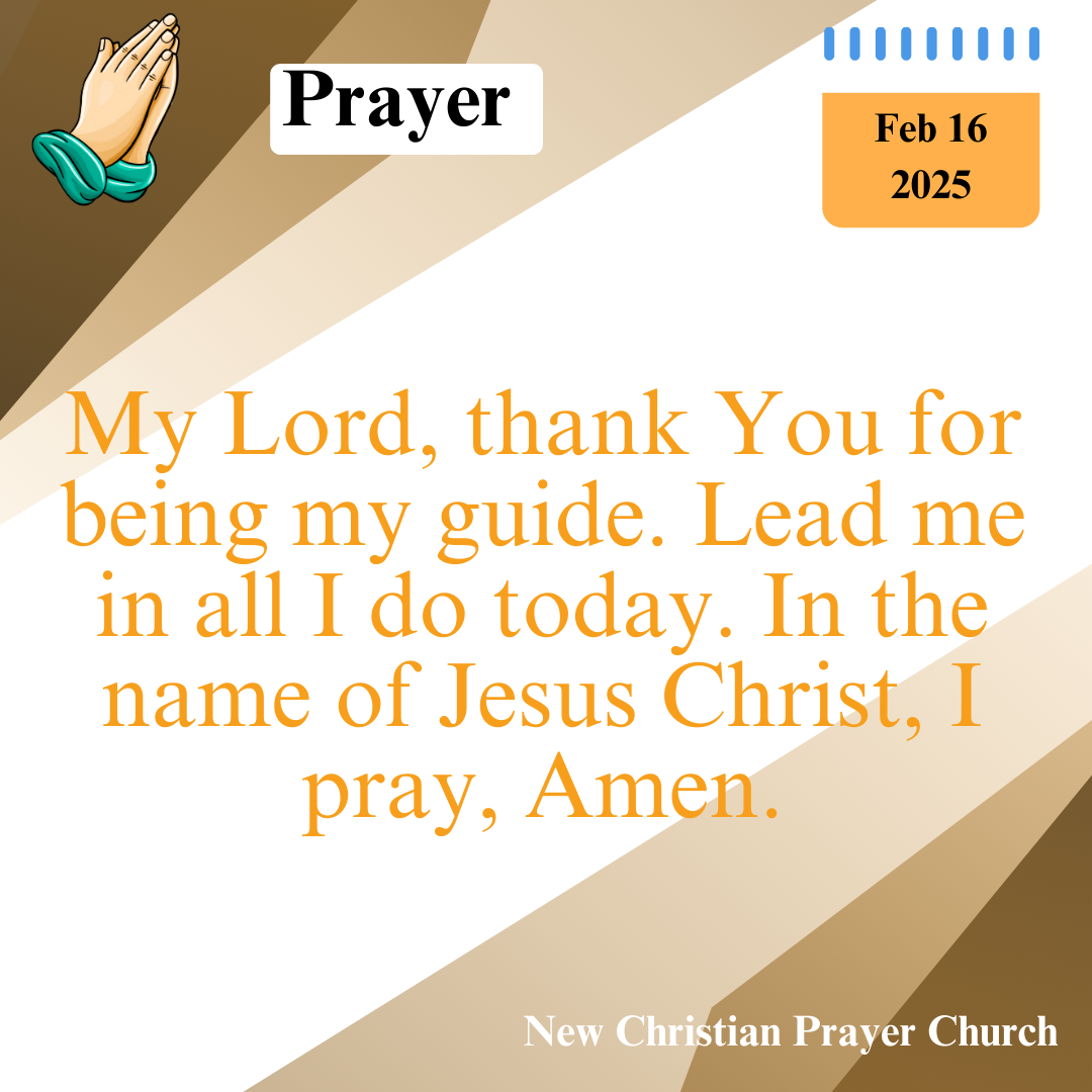 Today’s Prayer – February 16