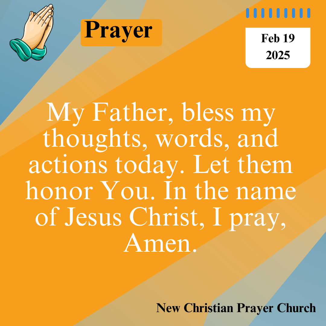 Today’s Prayer – February 19