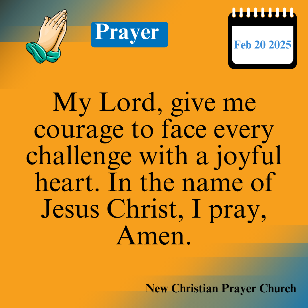 Today’s Prayer – February 20