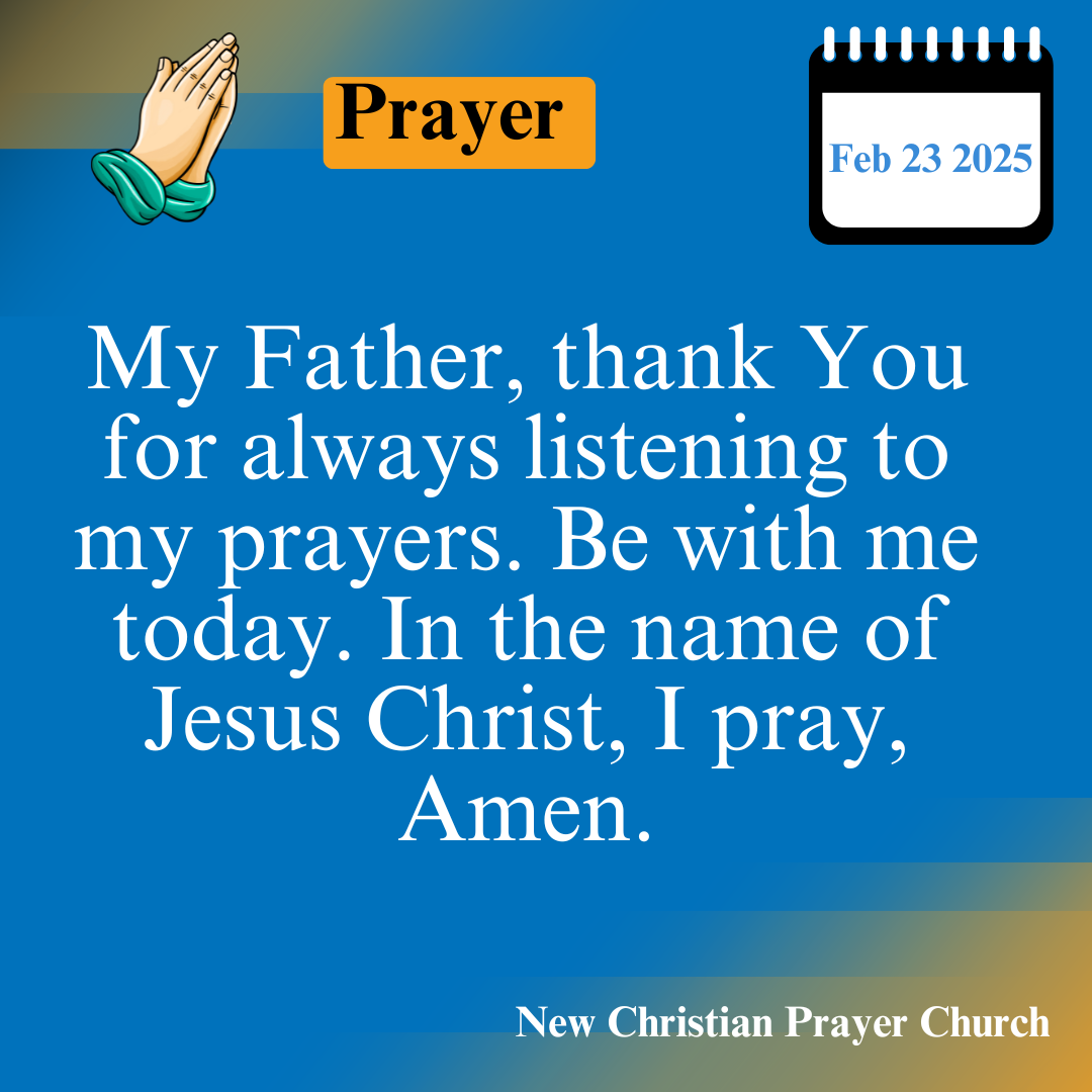 Today’s Prayer – February 23