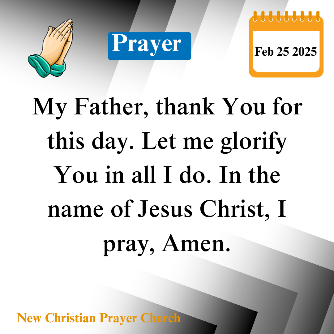 Today’s Prayer – February 25