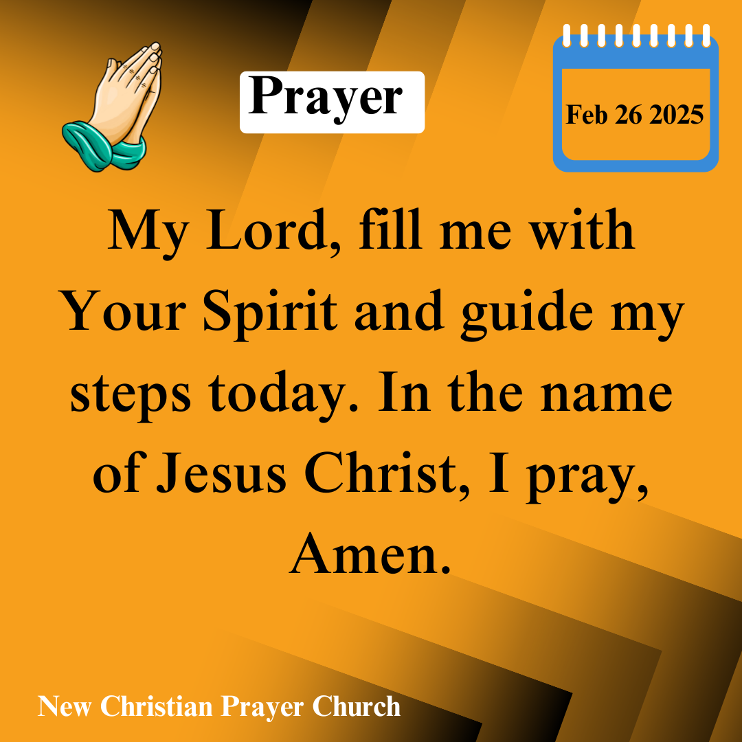 Today’s Prayer – February 26