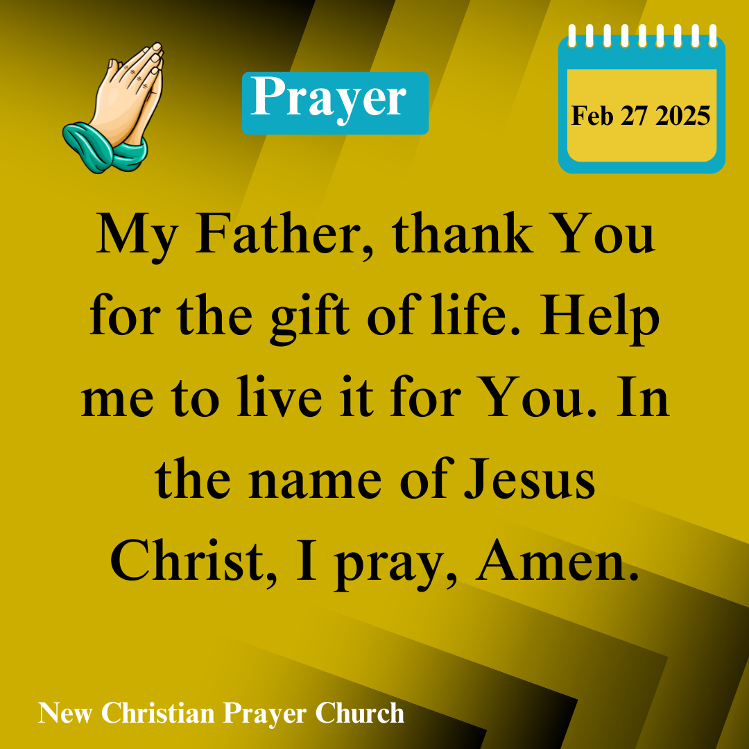 Today’s Prayer – February 27